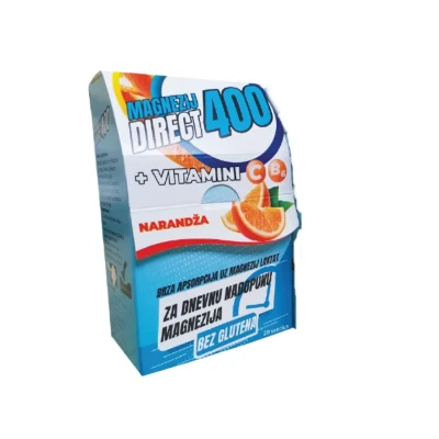 Magnezij direct 400mg narandža A20