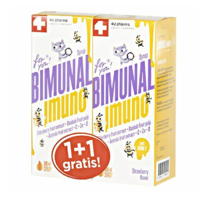 Bimunal Imuno sirup 300ml 1+1 gratis Promo paket