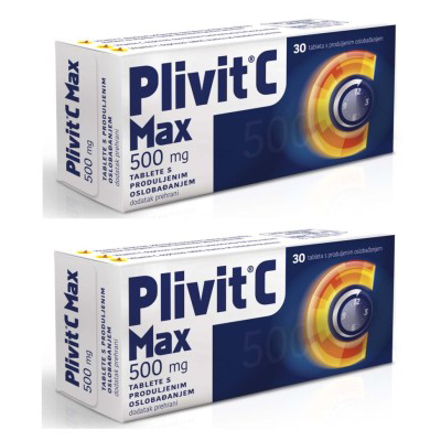 Plivit C max 30x500mg 1+1 gratis