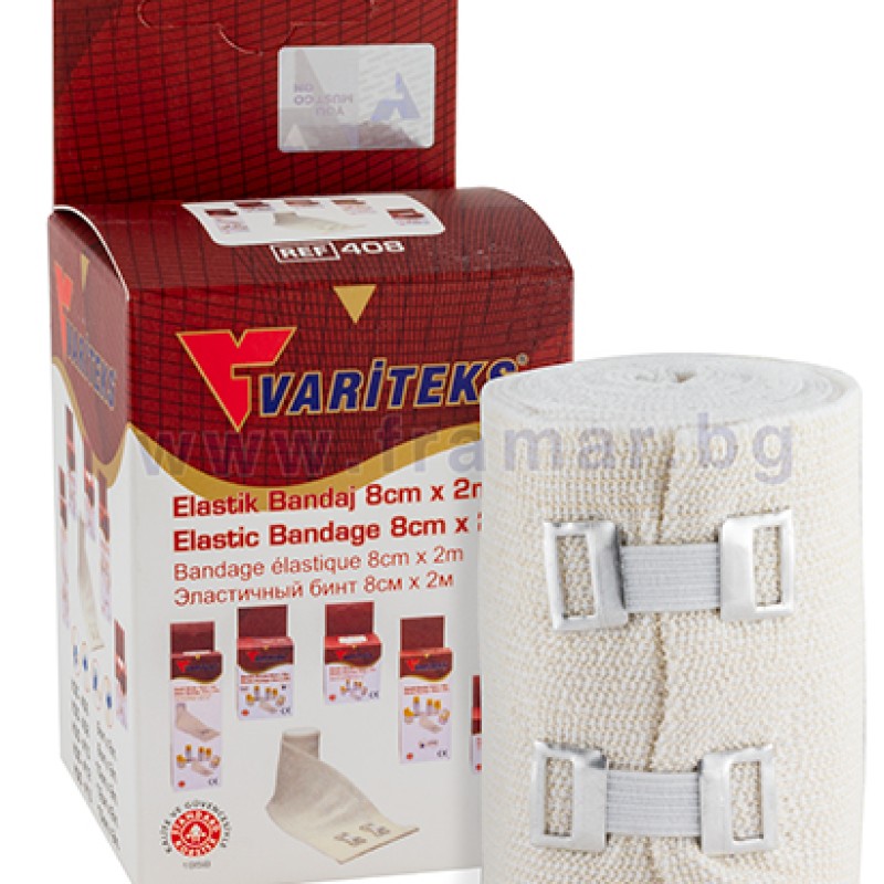 Elastični zavoj 8cmx2m V408