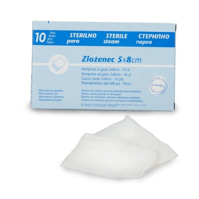 Sterilne komprese 5x8 cm A10
