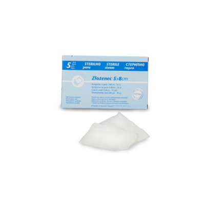 Sterilne komprese 5x8 cm A5