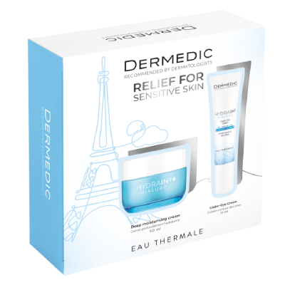 DERMEDIC HYDRAIN3 PAKET KREMA ZA DUBINSKU HIDRATACIJU+KREMA ZA PODRUČJE OKO OČIJU 15ML