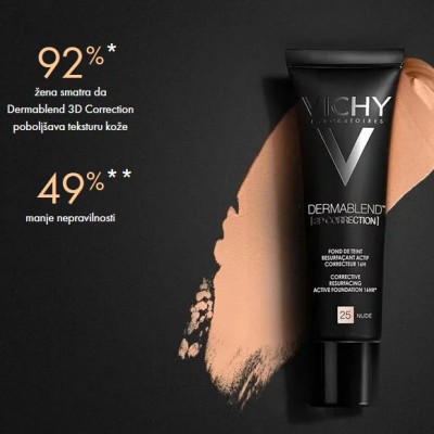 Vichy DermaBlend korektivna podloga 3D Correction SPF25 30 ml
