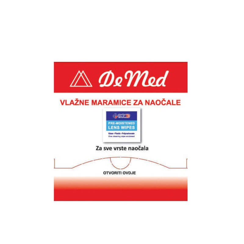 DeMed Vlažne maramice za naočale a1