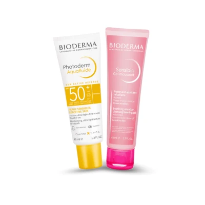 Bioderma Photoderm Aquafluid SPF50+ 40ml + Sensibio pjenušavi gel 45ml GRATIS