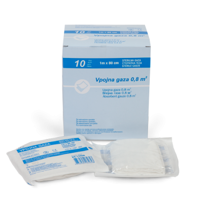 Sterilna gaza 0,8 m2 (1mx80cm)